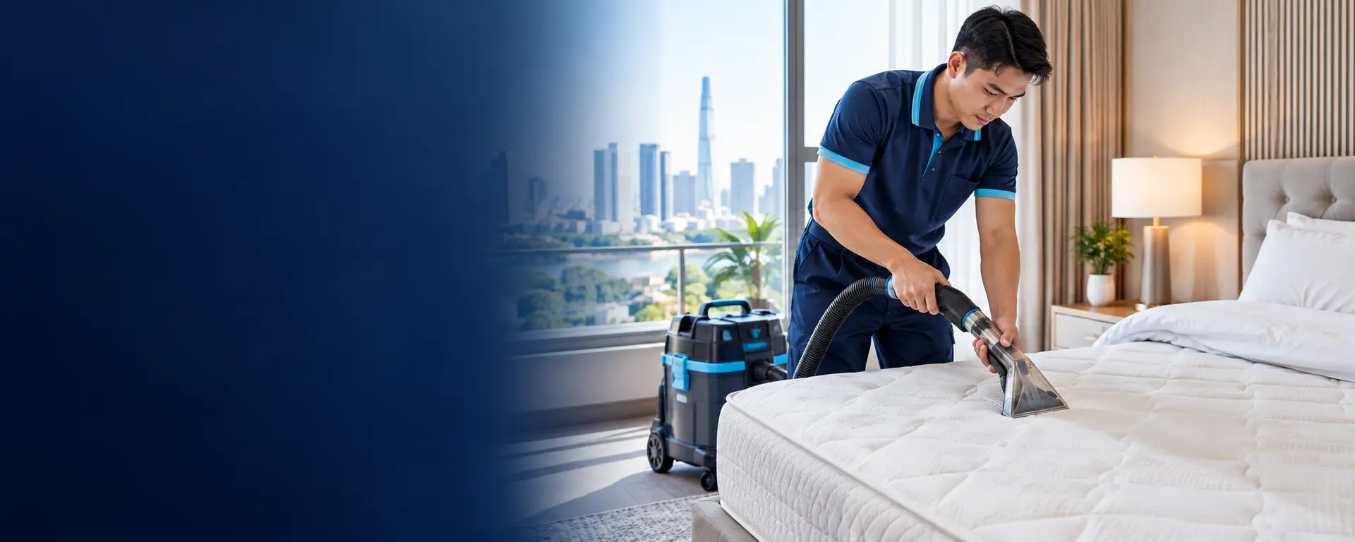 Vệ sinh nệm Đức Tín Clean