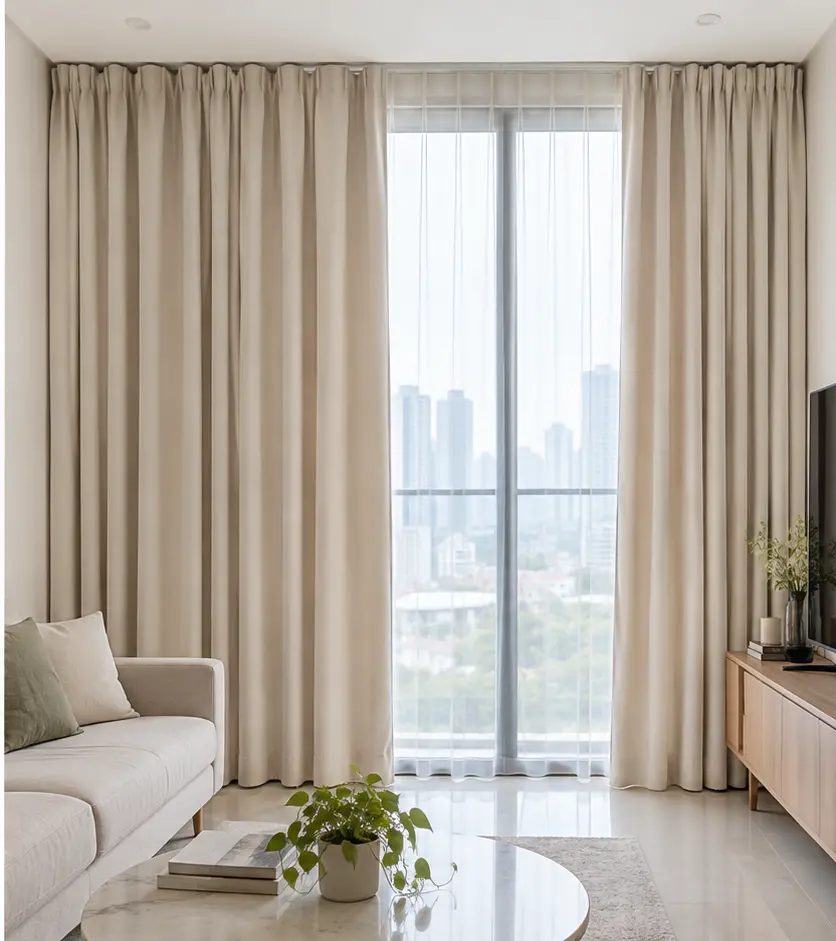 Rèm sau khi làm sạch - ảnh minh họa