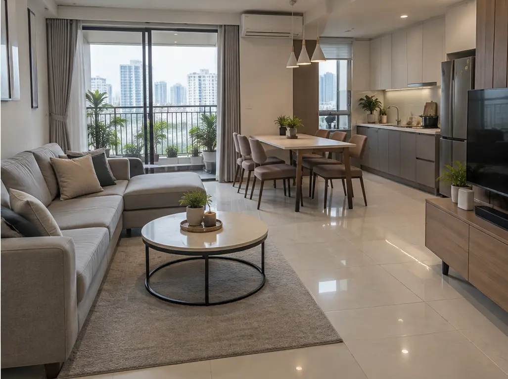 Căn hộ sau khi vệ sinh tổng thể - ảnh minh họa